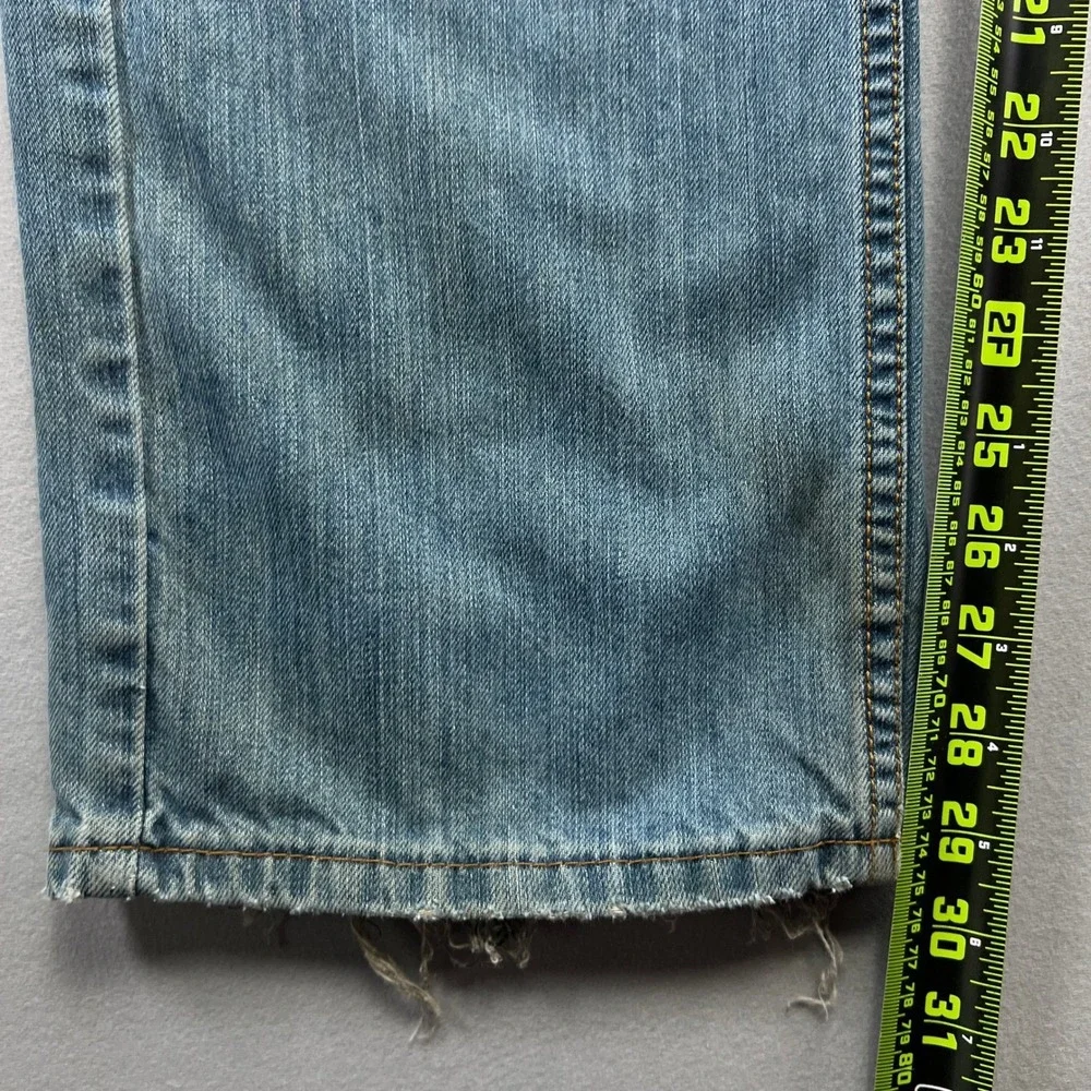 Levis Relaxed Straight Jeans Mens 34x30 Blue Denim Cotton Mid Rise Medium Wash